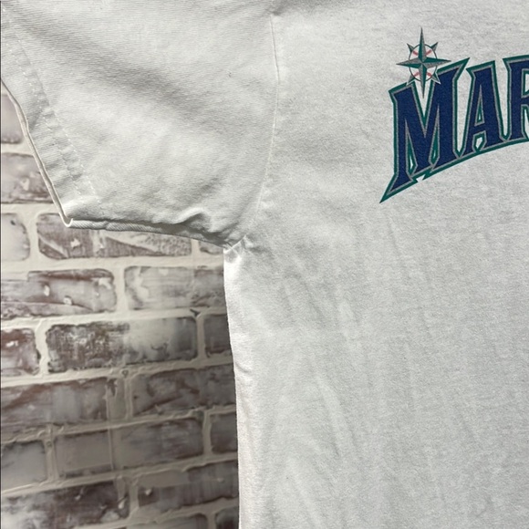 Seattle mariners White Short Sleeve Tee #44 - Picture 3 of 6